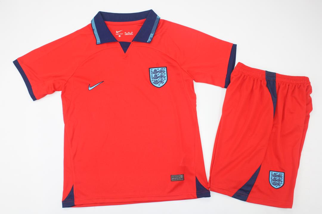 Kids-England 2022 World Cup Away Red Soccer Jersey